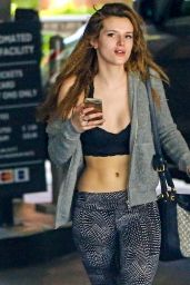 Bella Thorne Flashes Her New Heart Tattoo in a Crop Top - Heads to Gym in Los Angeles 3/26/2016