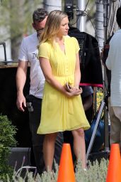 Brittany Snow - Films a Lipton Tea Commercial in Los Angeles 3/21/2016