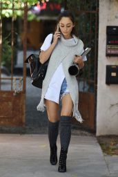 Cara Santana Casual Style - Leaving work in West Hollywood, March 2016