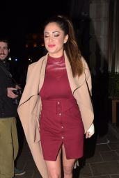 Casey Batchelor Night Out Style - at Novikov Restaurant in London’s Mayfair, March 2016