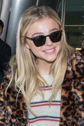 Chloë Moretz Airport Style - Incheon Airport in Seoul 3/3/2016 