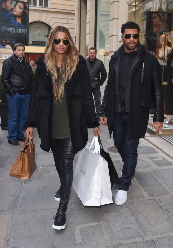 Ciara - Shopping in Paris, France 3/6/2016