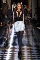 Cindy Bruna – Balmain Show – Paris Fashion Week, March 2016