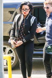 Demi Lovato in Her Signature Red Lip in Beverly Hills 3/16/2016