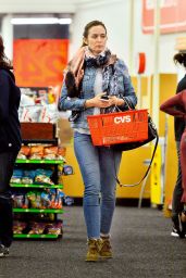 Emily Blunt - Shopping at CVS Pharmacy in Los Angeles 3/1/2016