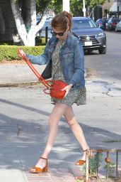 Emma Roberts in Mini Dress - Out in West Hollywood 3/30/2016 