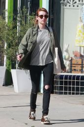 Emma Roberts in RIpped Jeans - Out in Los Angeles 3/26/2016