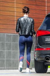 Emma Stone Booty in Spandex - at a Gas Station in Malibu 3/26/2016