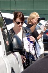 Emma Stone Booty in Tights - Leaving a Gym in LA 3/30/2016