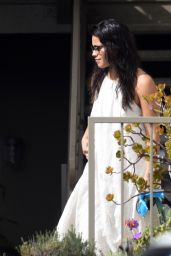 Gina Rodriguez Candids - Takes Her Dogs Out For an Early Morning Walk in Venice, March 2016