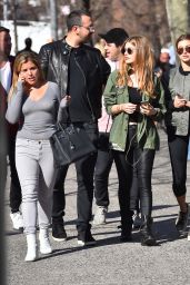 Hailey Baldwin - Out With Friends in New York City 3/11/2016
