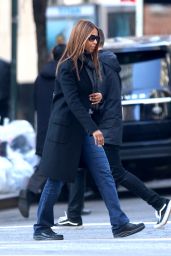 Iman - Shopping on Fifth Avenue in NYC 3/7/2016
