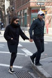 Irina Shayk and Bradley Cooper - Walking and Holding Hands in the West Village, March 2016