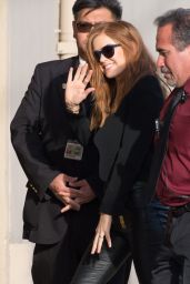 Isla Fisher - Arriving at the ABC Studios for Jimmy Kimmel Live in Los Angeles 3/11/2016