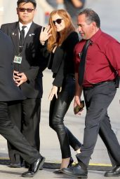 Isla Fisher - Arriving at the ABC Studios for Jimmy Kimmel Live in Los Angeles 3/11/2016