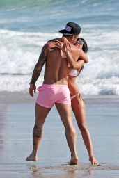 Jasmin Walia Hot in Bikini - With Boyfriend in Santa Monica, March 2016
