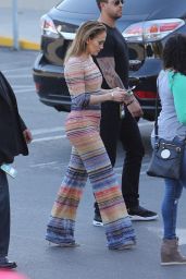 Jennifer Lopez - Heads in to American Idol in Los Angeles, March 2016