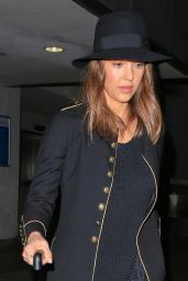 Jessica Alba - Returning From Paris to Los Angeles, March 10, 2016