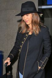 Jessica Alba - Returning From Paris to Los Angeles, March 10, 2016
