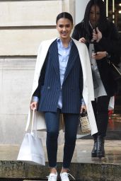 Jessica Alba Street Fashion - Out in Paris, France 3/4/2016