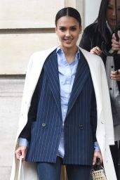 Jessica Alba Street Fashion - Out in Paris, France 3/4/2016