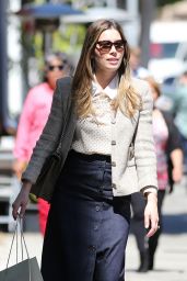 Jessica Biel Style and Fashion Inspirations - Shopping in Beverly Hills 3/24/2016