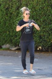 Kaley Cuoco Street Style - Leaving the Nail Salon in Studio City 3/16/2016