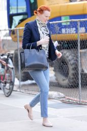 Karen Elson - Taking a Stroll in NYC 3/2/2016