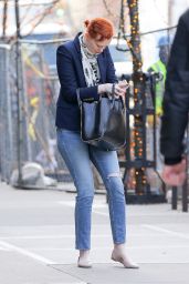 Karen Elson - Taking a Stroll in NYC 3/2/2016