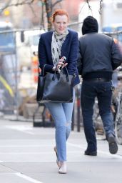 Karen Elson - Taking a Stroll in NYC 3/2/2016