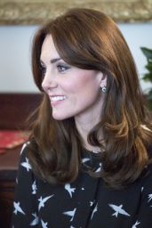 Kate Middleton - Met With Jonny Benjamin and Neil Laybourn at Kensington Palace 3/10/2016