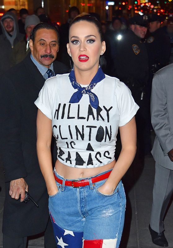 Katy Perry Shows Support for Hillary Clinton at Radio City Music Hall in NYC 3/2/2016