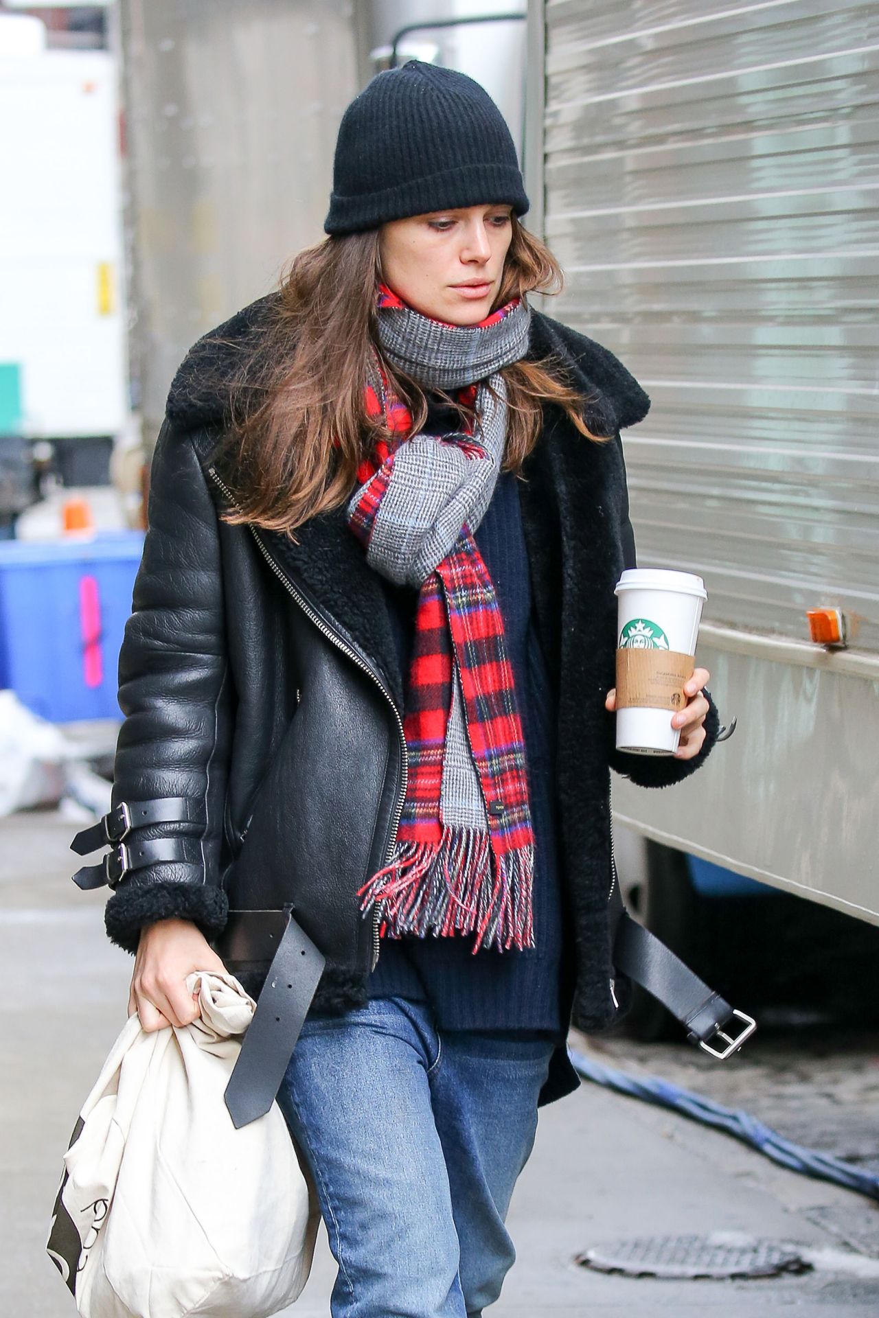 Keira Knightley on the Set for 'Collateral Beauty' in New York City, 03 ...