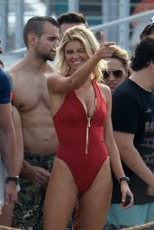 Kelly Rohrbach in Swimsuit on the Set of 