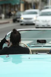 Kendall Jenner Driving Oldtimer in Beverly Hills 3/13/2016 