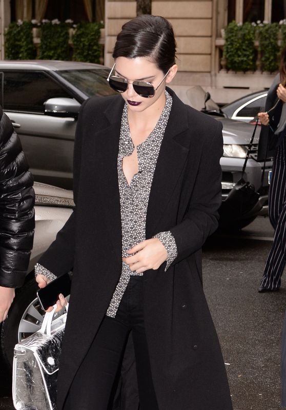 Kendall Jenner - Heading to Elie Saab Show in Paris 3/4/2016