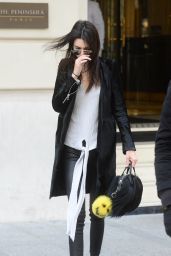 Kendall Jenner - Leaving Her Hotel in Paris 3/5/2016 