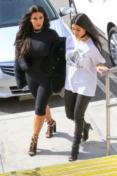 Kim and Kourtney Kardashian have a sisters day in Calabasas 3/9/2016