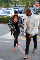 Kim Kardashian and Kanye West - Movie Date Night in Woodland Hills 3/12/2016