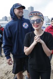 Lady Gaga - Takes the Polar Plunge in the Lake Michigan in Chicago, Illinois 3/6/2016