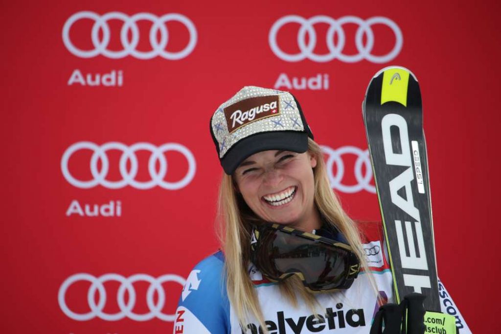 Lara Gut Wins the World Cup 2015/16 in Lenzerheide, Switzerland ...