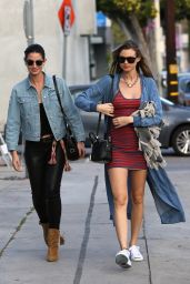Lily Aldridge and Behati Prinsloo Street Style - West Hollywood 3/30/2016 