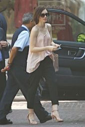 Lily Collins at Peninsula Hotel in Beverly Hills, March 2016