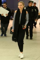 Margot Robbie at JFK Airport in New York City, NY 3/2/2016