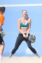 Maria Sharapova on the Beach in Santa Monica 3/9/2016