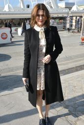 Marie-Josée Croze Arriving at Elie Saab Fashion Show – Paris Fashion Week, March 2016