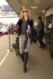 Marla Maples - Flying Out of LAX Wearing Knee-High Boots, March 2016