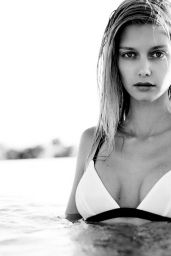 Mathilde Frachon - Solid and Striped Swimwear 2016