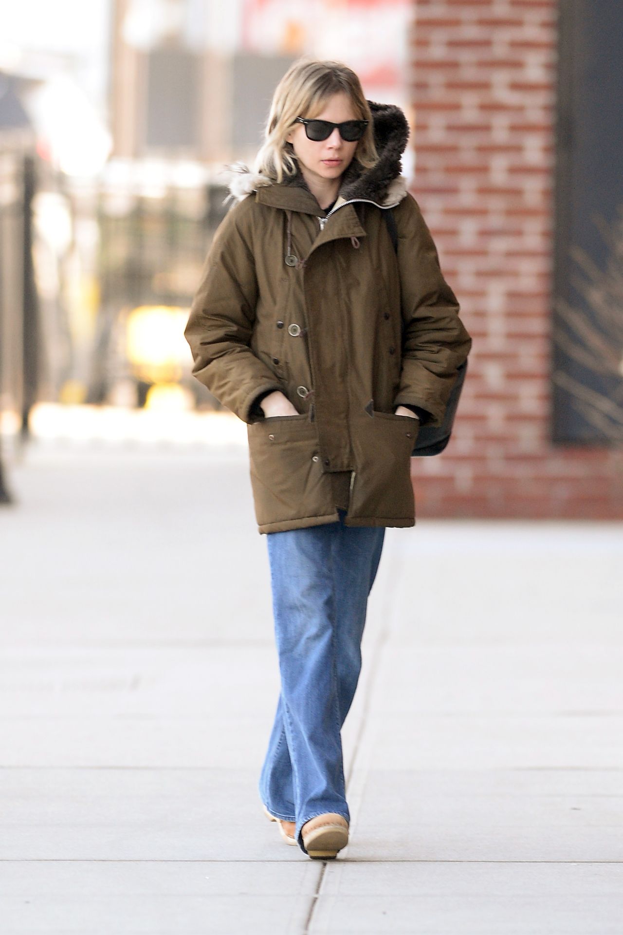 Michelle Williams Street Style - Out in Brooklyn 3/7/2016