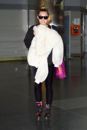 Miley Cyrus at JFK Airport in NYC, February 2016